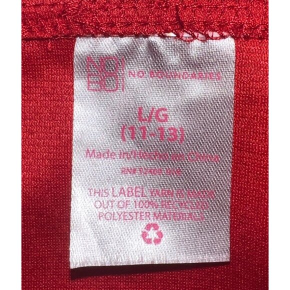 No Boundaries Misses/ Juniors Red Dress Buckle Straps Large 11-13 - Picture 3 of 3